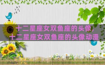 十二星座女双鱼座的头像,十二星座女双鱼座的头像动漫