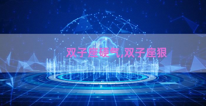 双子座硬气,双子座狠